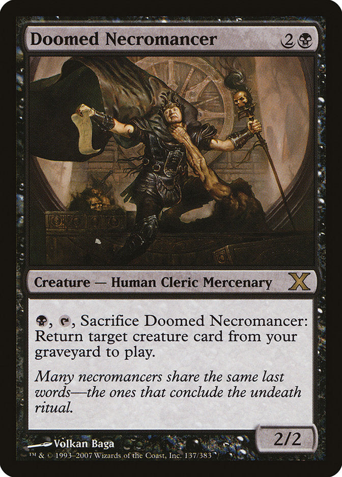 Doomed Necromancer [Tenth Edition] - Devastation Store | Devastation Store