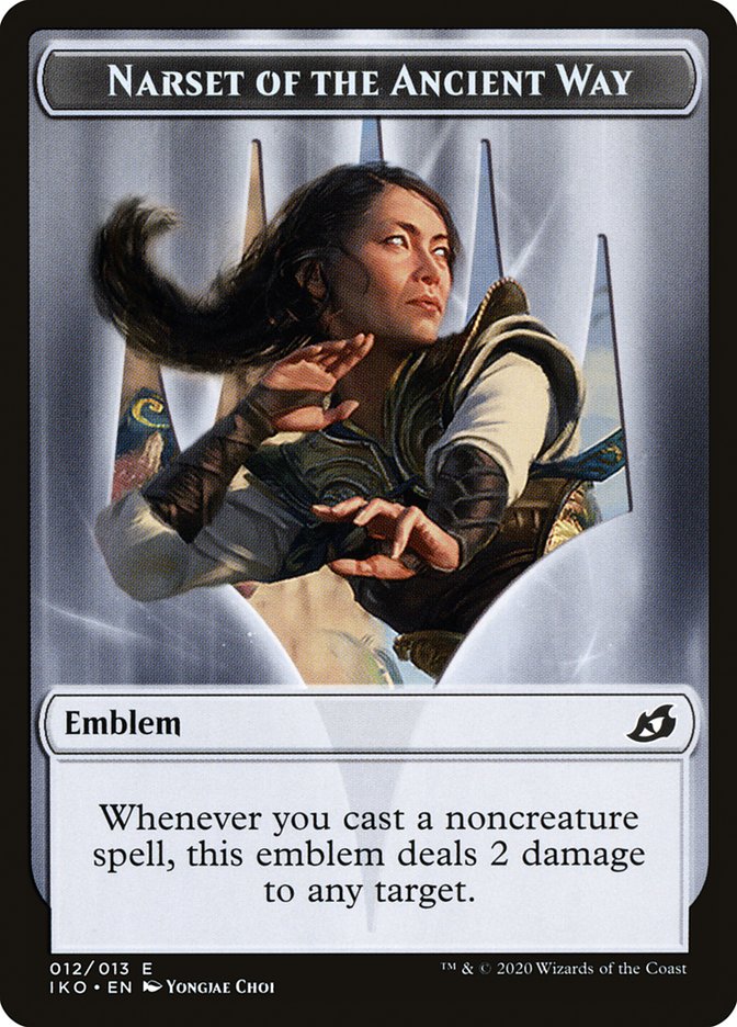 Narset of the Ancient Way Emblem [Ikoria: Lair of Behemoths Tokens] | Devastation Store