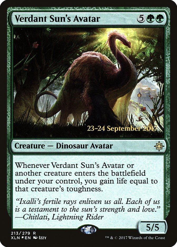 Verdant Sun's Avatar  [Ixalan Prerelease Promos] | Devastation Store