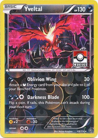 Yveltal (65/114) (Steam Siege League Promo) [XY: Steam Siege] | Devastation Store