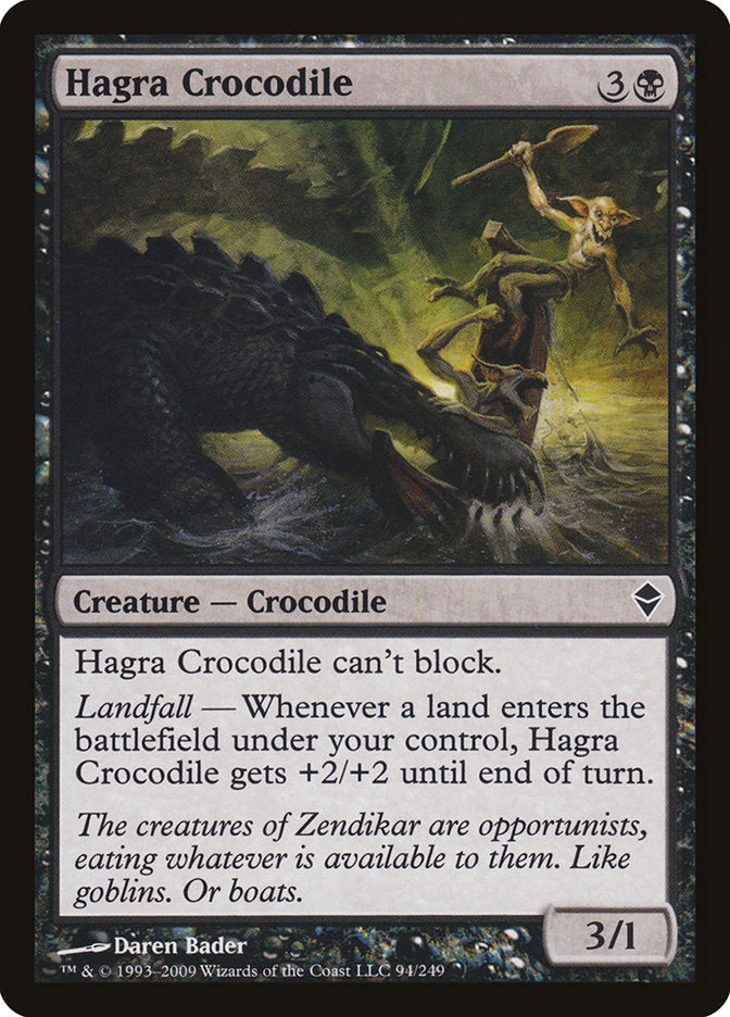 Hagra Crocodile [Zendikar] - Devastation Store | Devastation Store