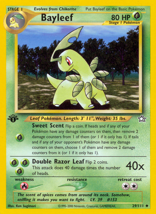 Bayleef (29/111) [Neo Genesis 1st Edition] | Devastation Store