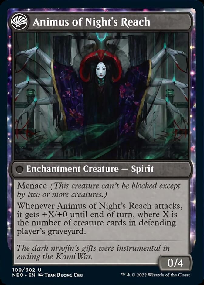 The Long Reach of Night // Animus of Night's Reach [Kamigawa: Neon Dynasty] | Devastation Store