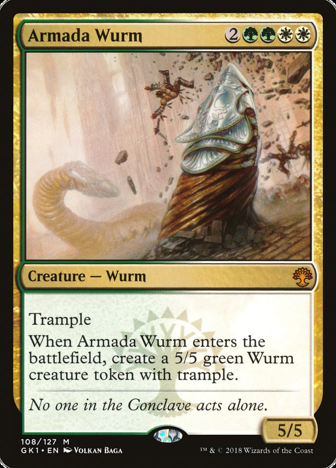 Armada Wurm [Guilds of Ravnica Guild Kit] | Devastation Store