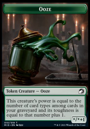 Ooze Token [Innistrad: Midnight Hunt Tokens] | Devastation Store