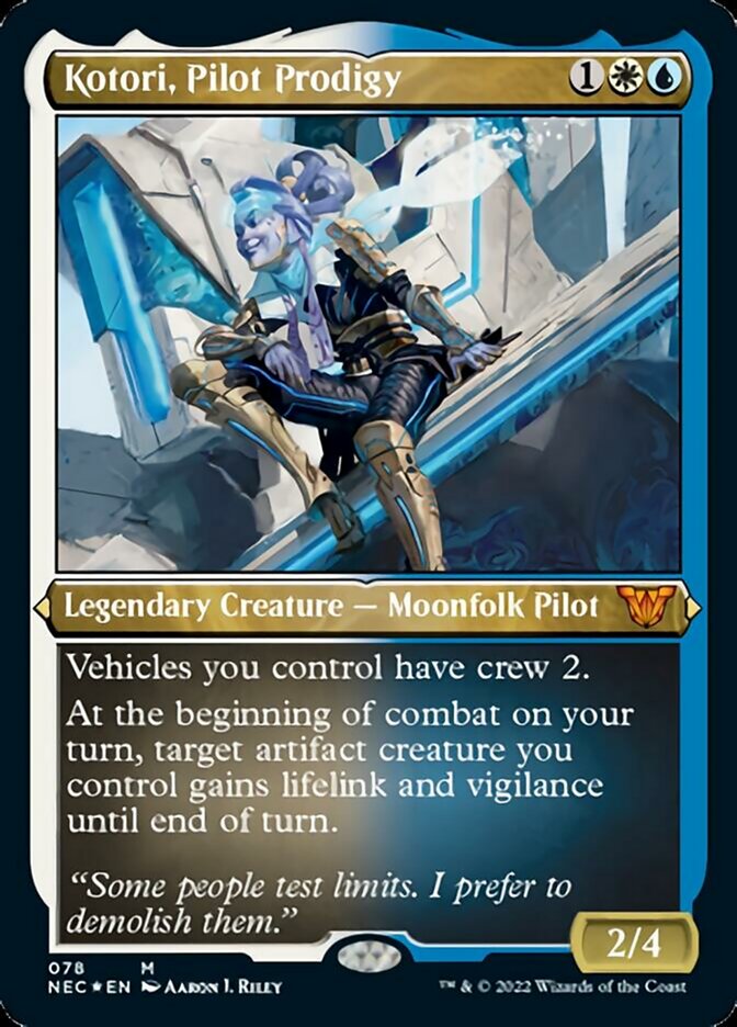 Kotori, Pilot Prodigy (Showcase Display Commander) [Kamigawa: Neon Dynasty Commander] | Devastation Store