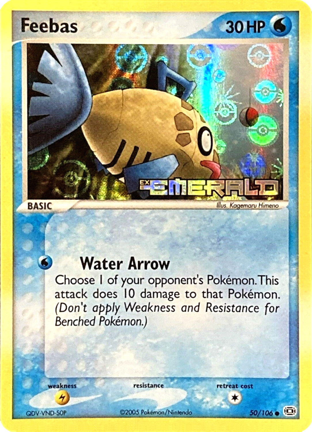 Feebas (50/106) (Stamped) [EX: Emerald] | Devastation Store