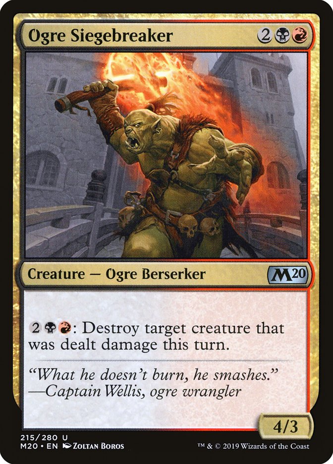 Ogre Siegebreaker [Core Set 2020] | Devastation Store