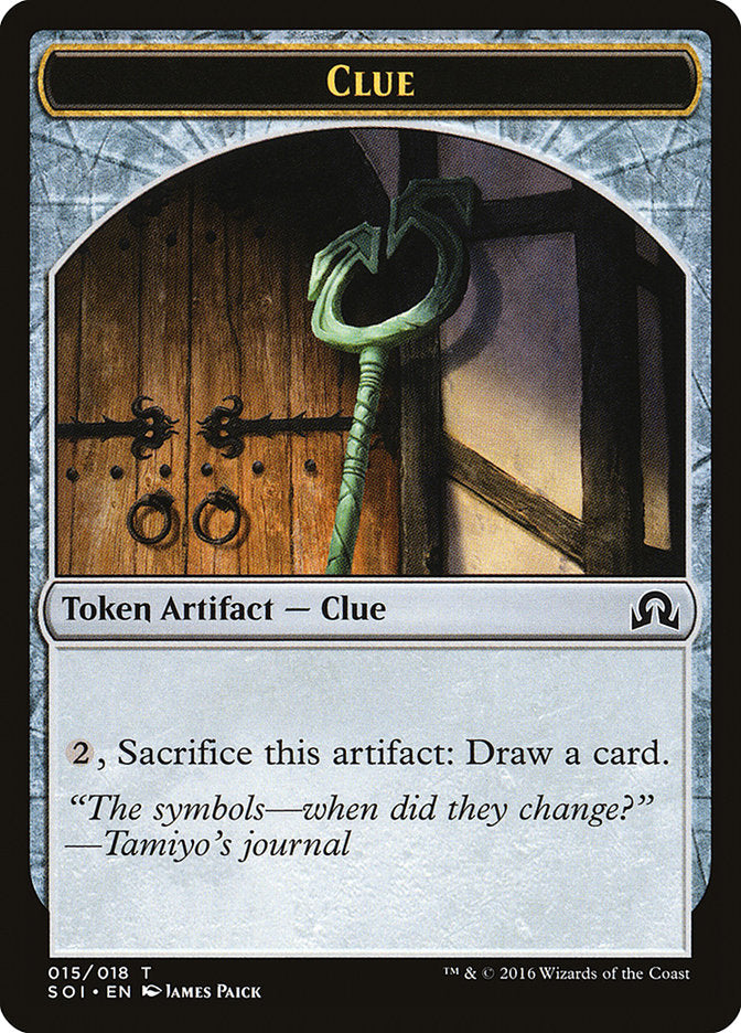 Clue (015/018) [Shadows over Innistrad Tokens] | Devastation Store