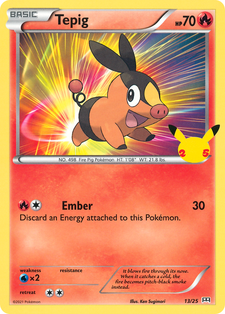 Tepig (13/25) [McDonald's 25th Anniversary] | Devastation Store