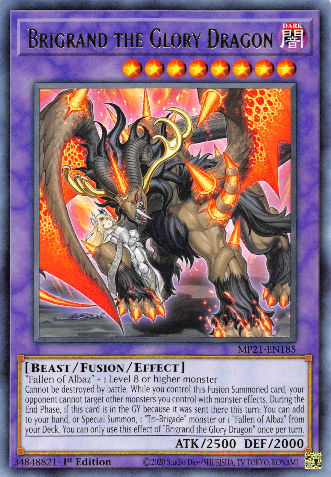 Brigrand the Glory Dragon [MP21-EN185] Rare | Devastation Store