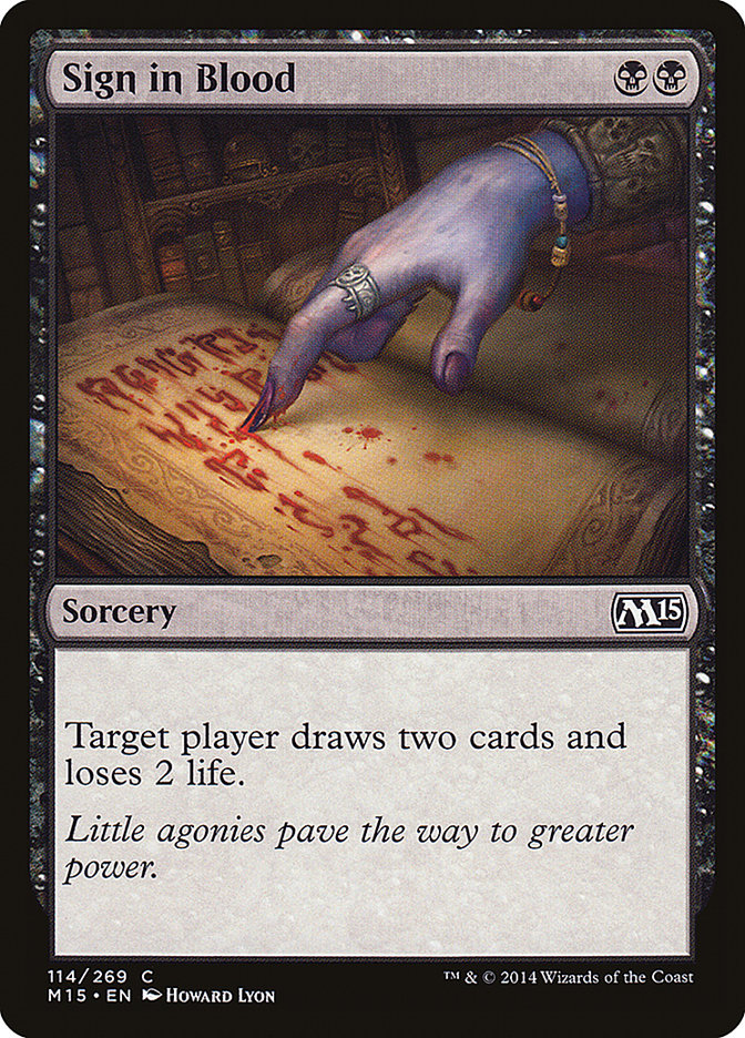 Sign in Blood [Magic 2015] | Devastation Store