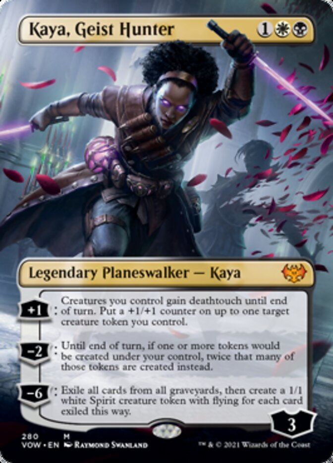 Kaya, Geist Hunter (Borderless) [Innistrad: Crimson Vow] | Devastation Store