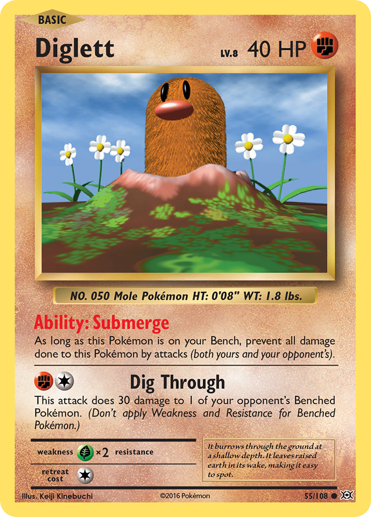 Diglett (55/108) [XY: Evolutions] | Devastation Store