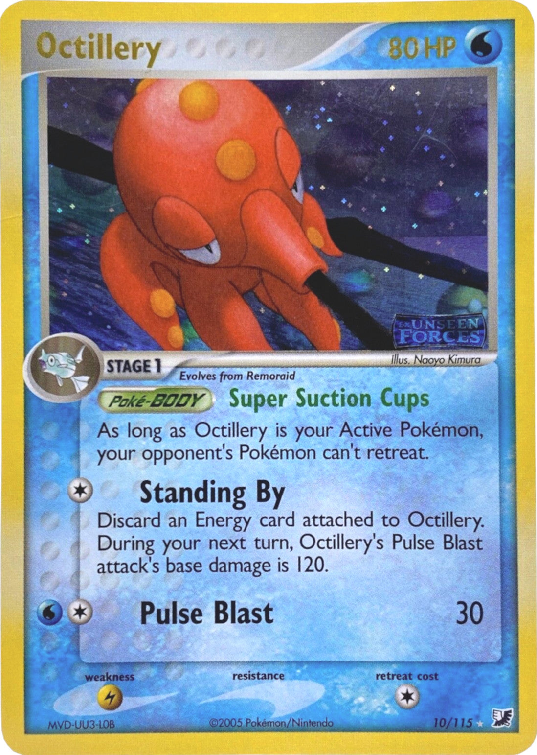 Octillery (10/115) (Stamped) [EX: Unseen Forces] | Devastation Store