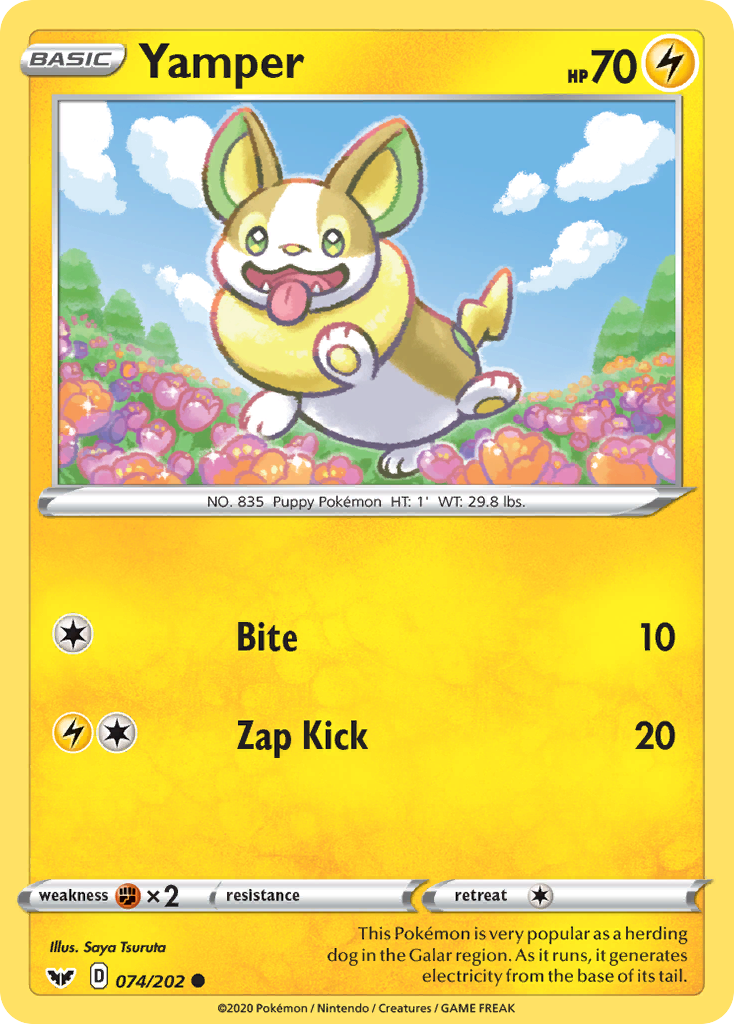 Yamper (074/202) [Sword & Shield: Base Set] | Devastation Store