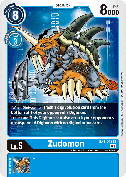 Zudomon [EX1-018] [Classic Collection] | Devastation Store