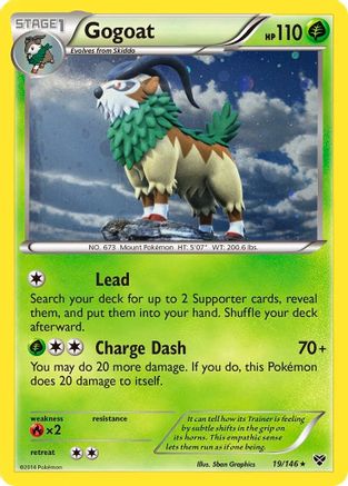 Gogoat (19/146) (Cosmos Holo) [XY: Base Set] | Devastation Store