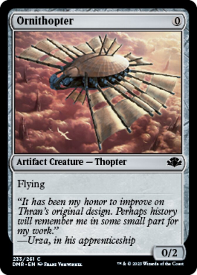 Ornithopter [Dominaria Remastered] | Devastation Store
