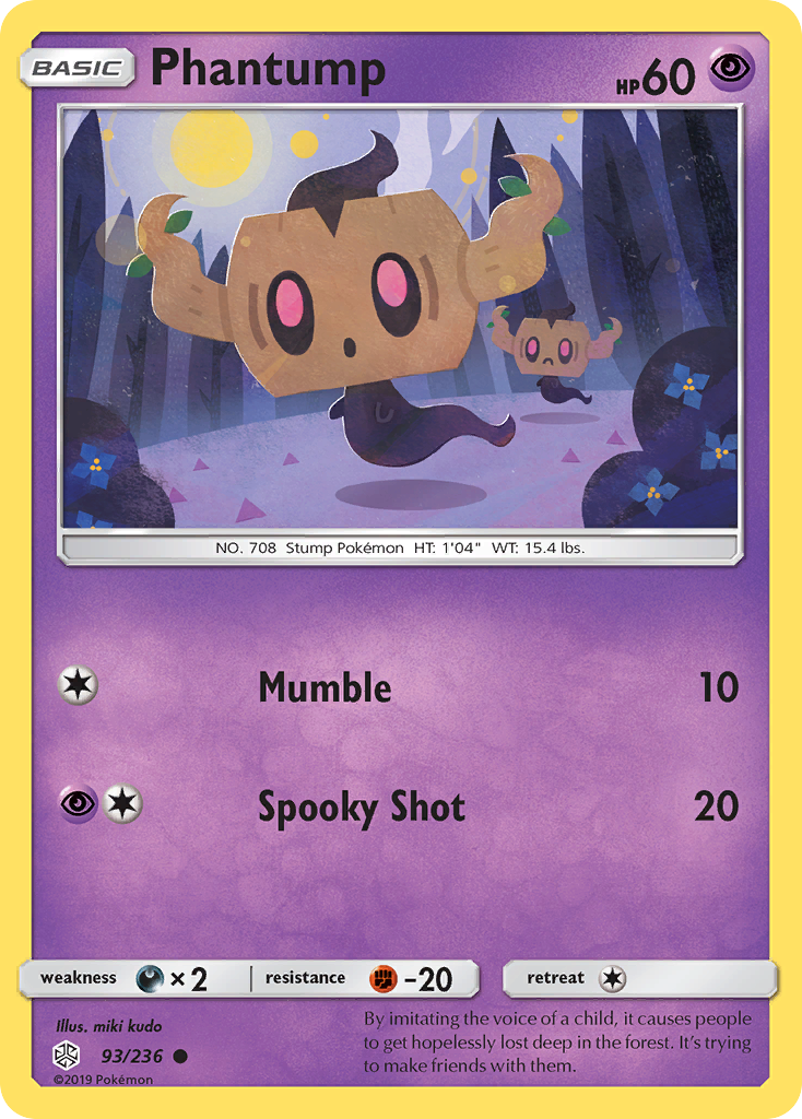 Phantump (93/236) [Sun & Moon: Cosmic Eclipse] | Devastation Store