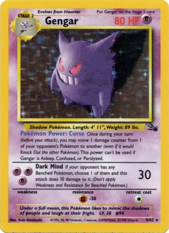Gengar (5/62) [Fossil Unlimited] | Devastation Store