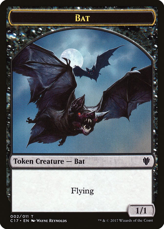 Bat // Vampire Double-sided Token [Commander 2017 Tokens] | Devastation Store