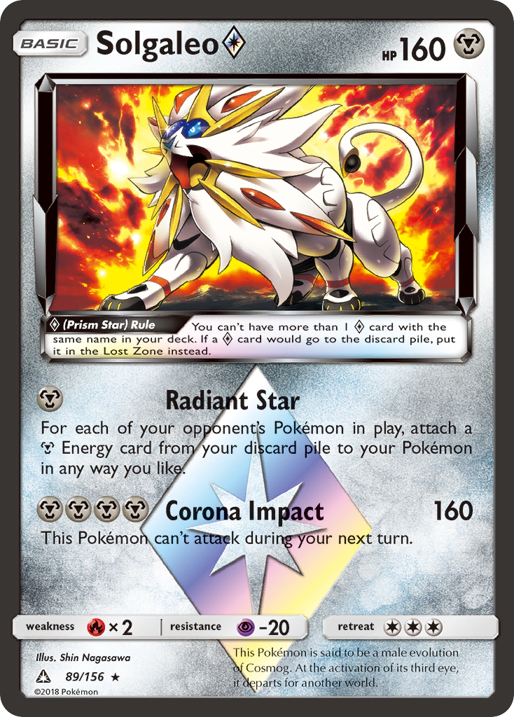 Solgaleo (89/156) (Prism Star) [Sun & Moon: Ultra Prism] | Devastation Store