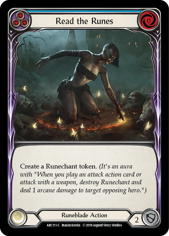 Read the Runes (Blue) [ARC111-C] 1st Edition Normal - Devastation Store | Devastation Store