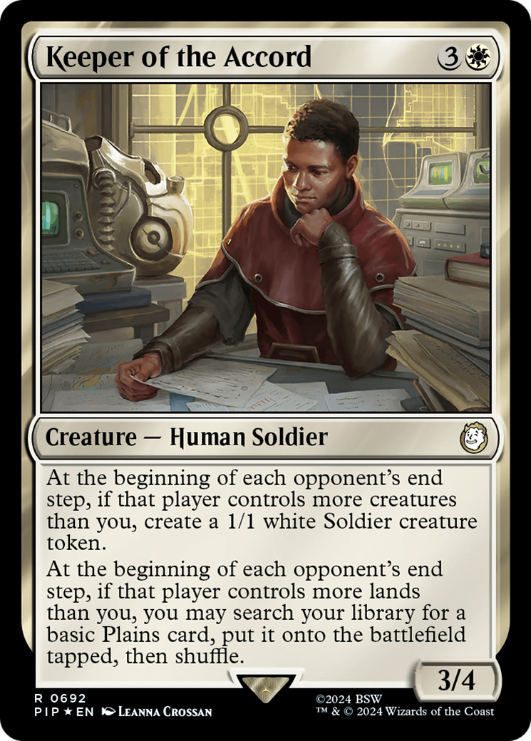 Keeper of the Accord (Surge Foil) [Fallout] | Devastation Store