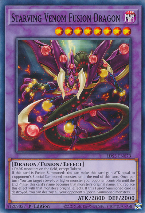 Starving Venom Fusion Dragon [LDS3-EN073] Common | Devastation Store