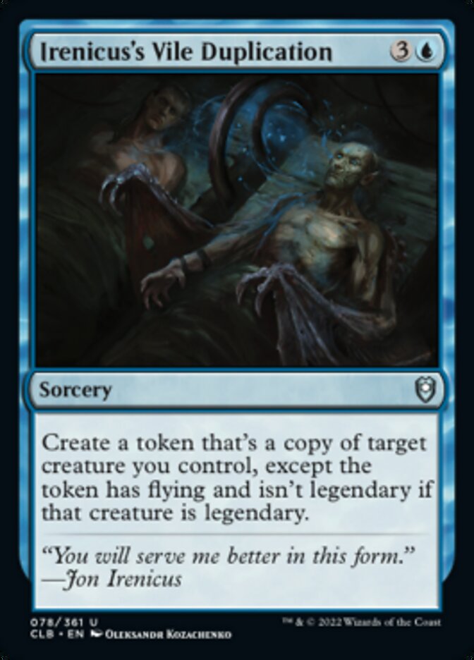Irenicus's Vile Duplication [Commander Legends: Battle for Baldur's Gate] | Devastation Store