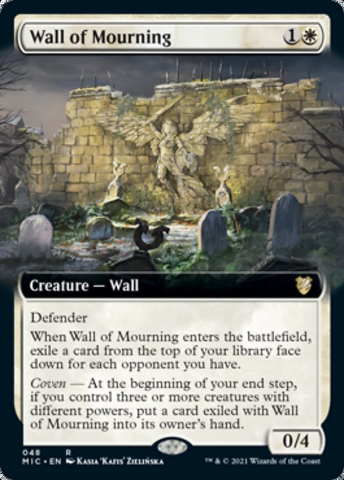 Wall of Mourning (Extended) [Innistrad: Midnight Hunt Commander] | Devastation Store