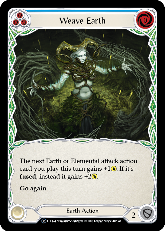 Weave Earth (Blue) [U-ELE124] Unlimited Rainbow Foil | Devastation Store