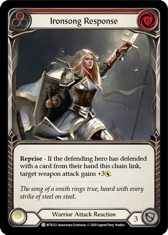 Ironsong Response (Red) [WTR132] Unlimited Edition Rainbow Foil - Devastation Store | Devastation Store