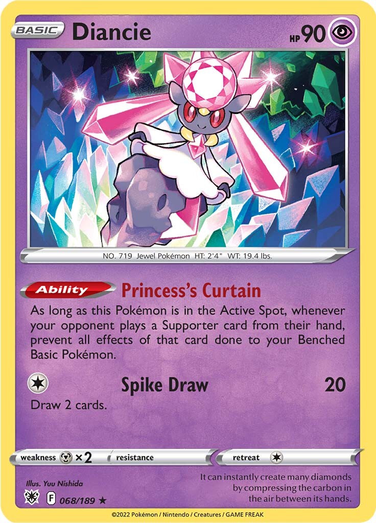 Diancie (068/189) [Sword & Shield: Astral Radiance] | Devastation Store