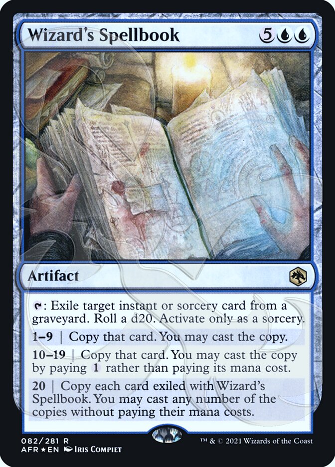 Wizard's Spellbook (Ampersand Promo) [Dungeons & Dragons: Adventures in the Forgotten Realms Promos] | Devastation Store