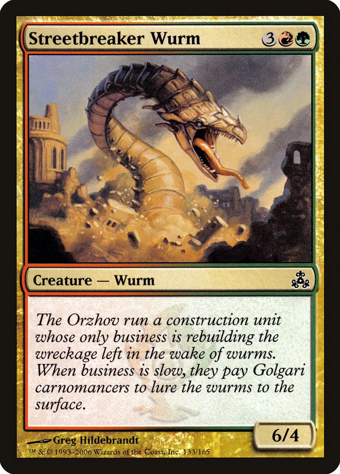 Streetbreaker Wurm [Guildpact] | Devastation Store