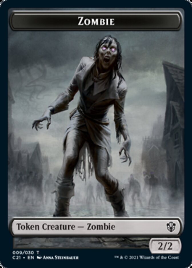 Zombie // Spirit Token [Commander 2021 Tokens] | Devastation Store