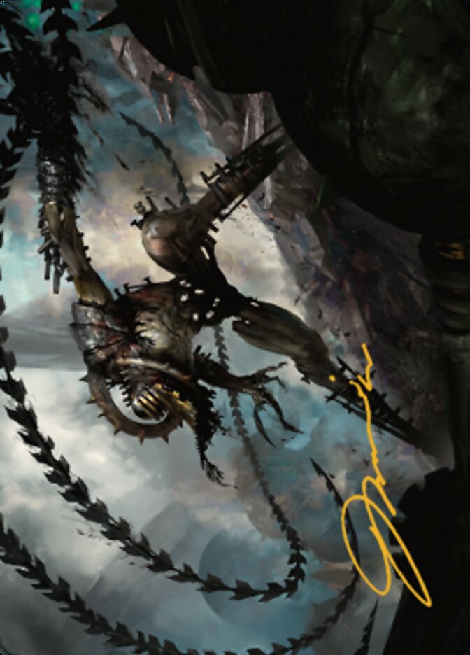 Razorlash Transmogrant Art Card (Gold-Stamped Signature) [The Brothers' War Art Series] | Devastation Store