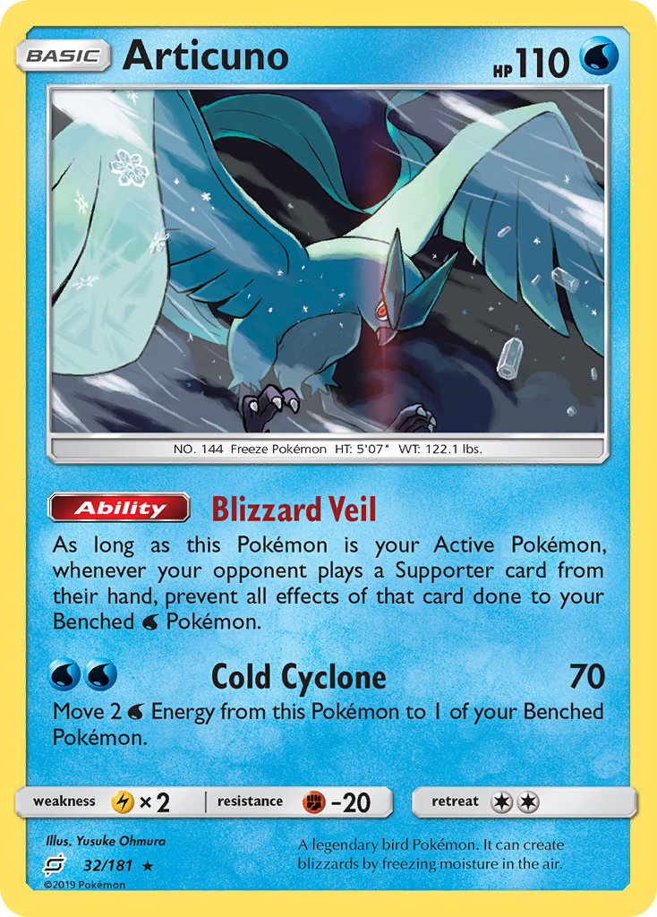 Articuno (32/181) [Sun & Moon: Team Up] | Devastation Store