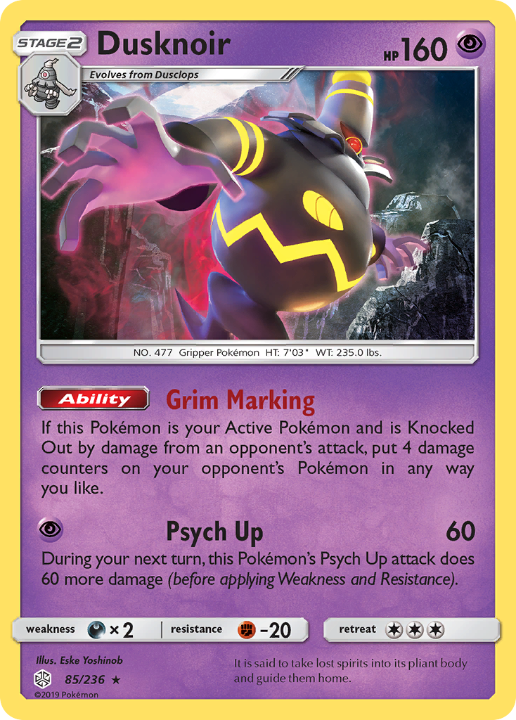 Dusknoir (85/236) [Sun & Moon: Cosmic Eclipse] | Devastation Store