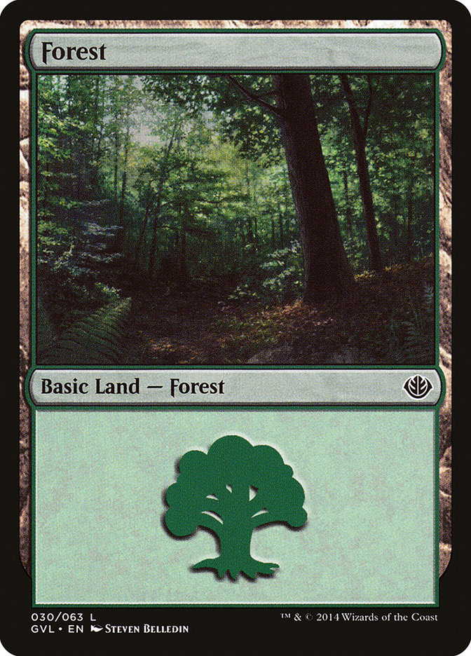 Forest (30) (Garruk vs. Liliana) [Duel Decks Anthology] | Devastation Store