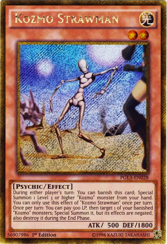 Kozmo Strawman [PGL3-EN028] Gold Secret Rare | Devastation Store