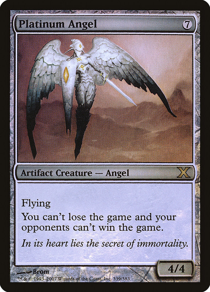 Platinum Angel (Premium Foil) [Tenth Edition] | Devastation Store