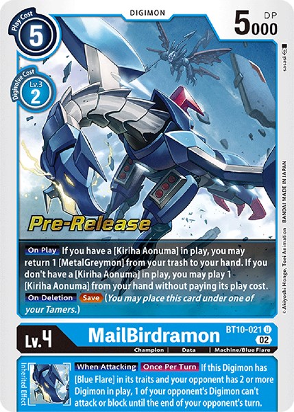 MailBirdramon [BT10-021] [Xros Encounter Pre-Release Cards] | Devastation Store