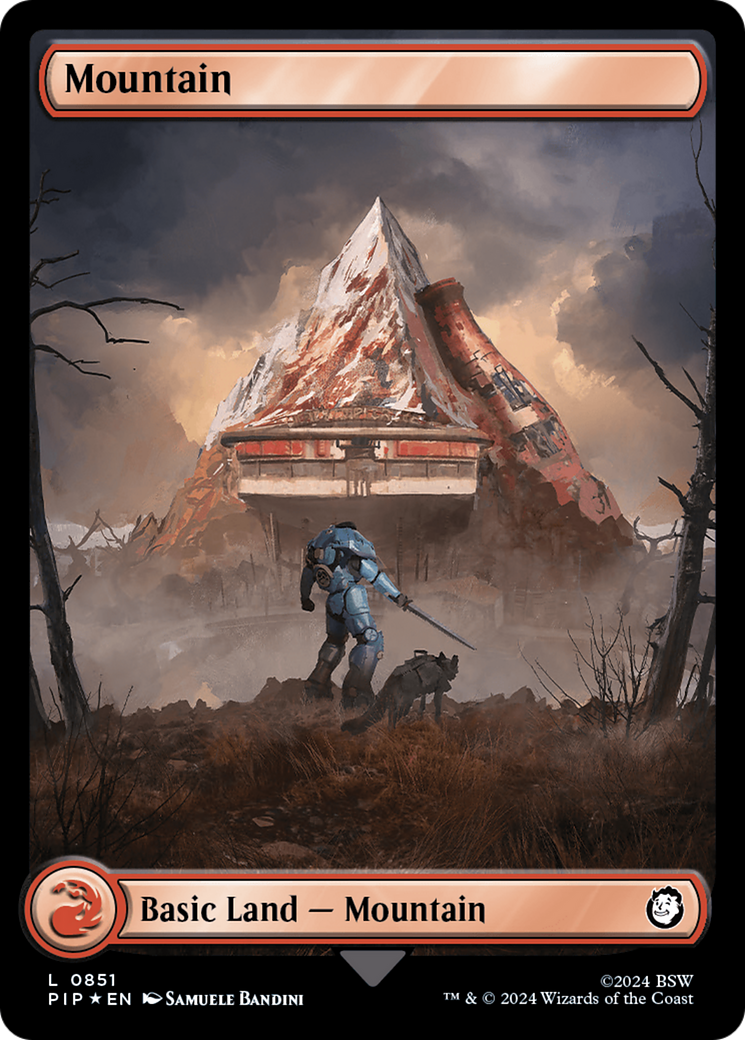 Mountain (0851) (Surge Foil) [Fallout] | Devastation Store