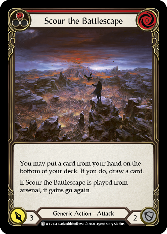 Scour the Battlescape (Red) [WTR194] Unlimited Edition Normal - Devastation Store | Devastation Store