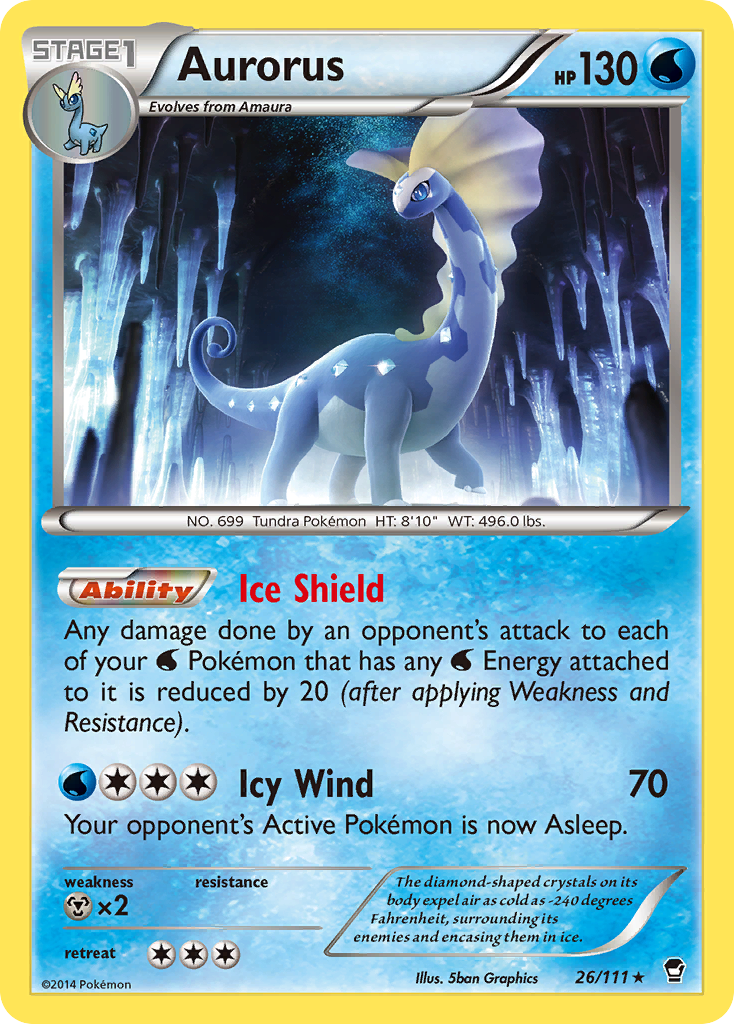 Aurorus (26/111) [XY: Furious Fists] | Devastation Store