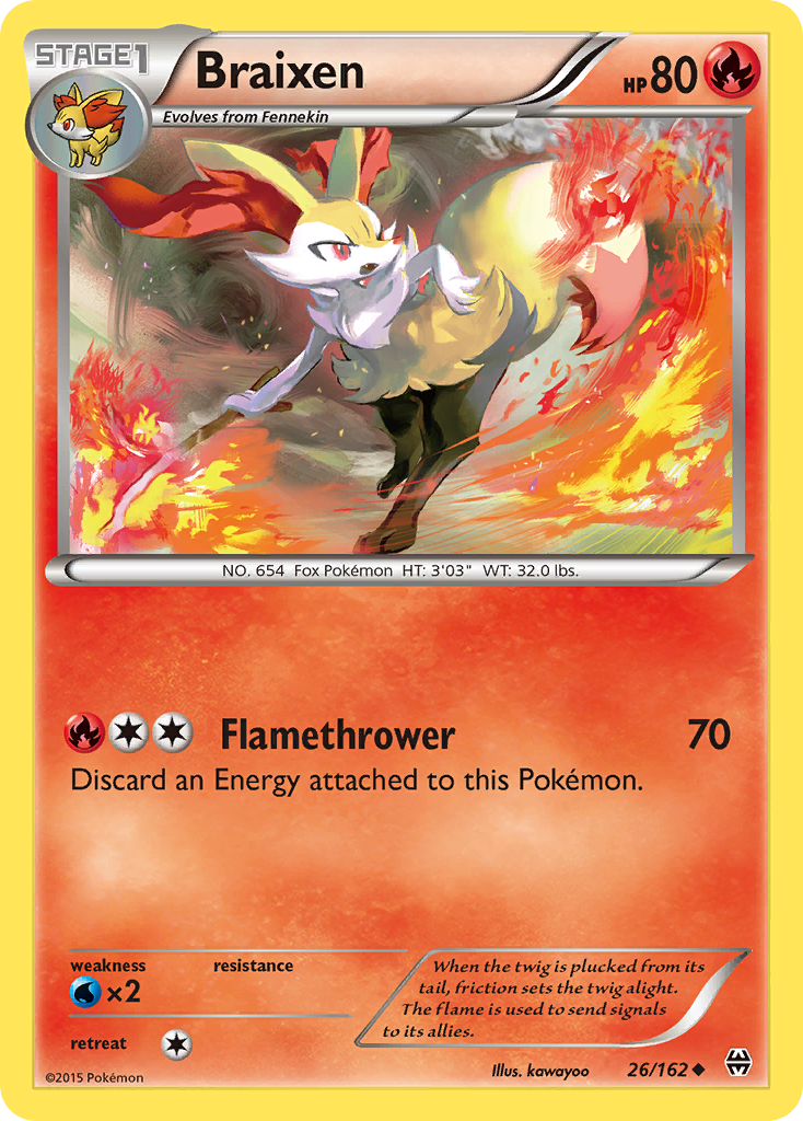 Braixen (26/162) [XY: BREAKthrough] | Devastation Store