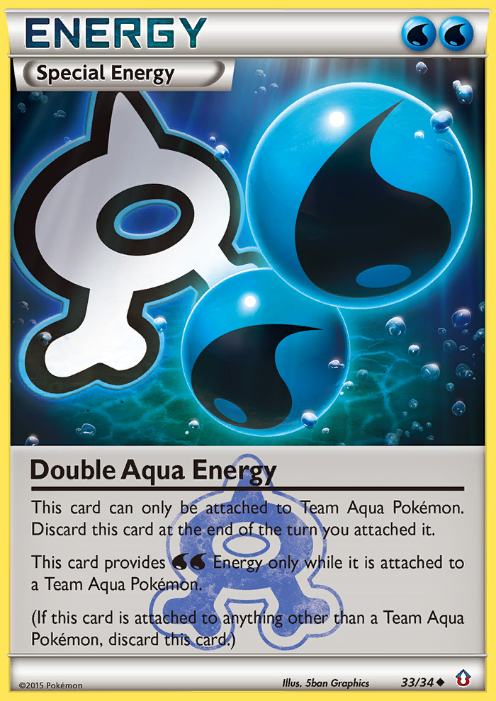 Double Aqua Energy (33/34) [XY: Double Crisis] | Devastation Store